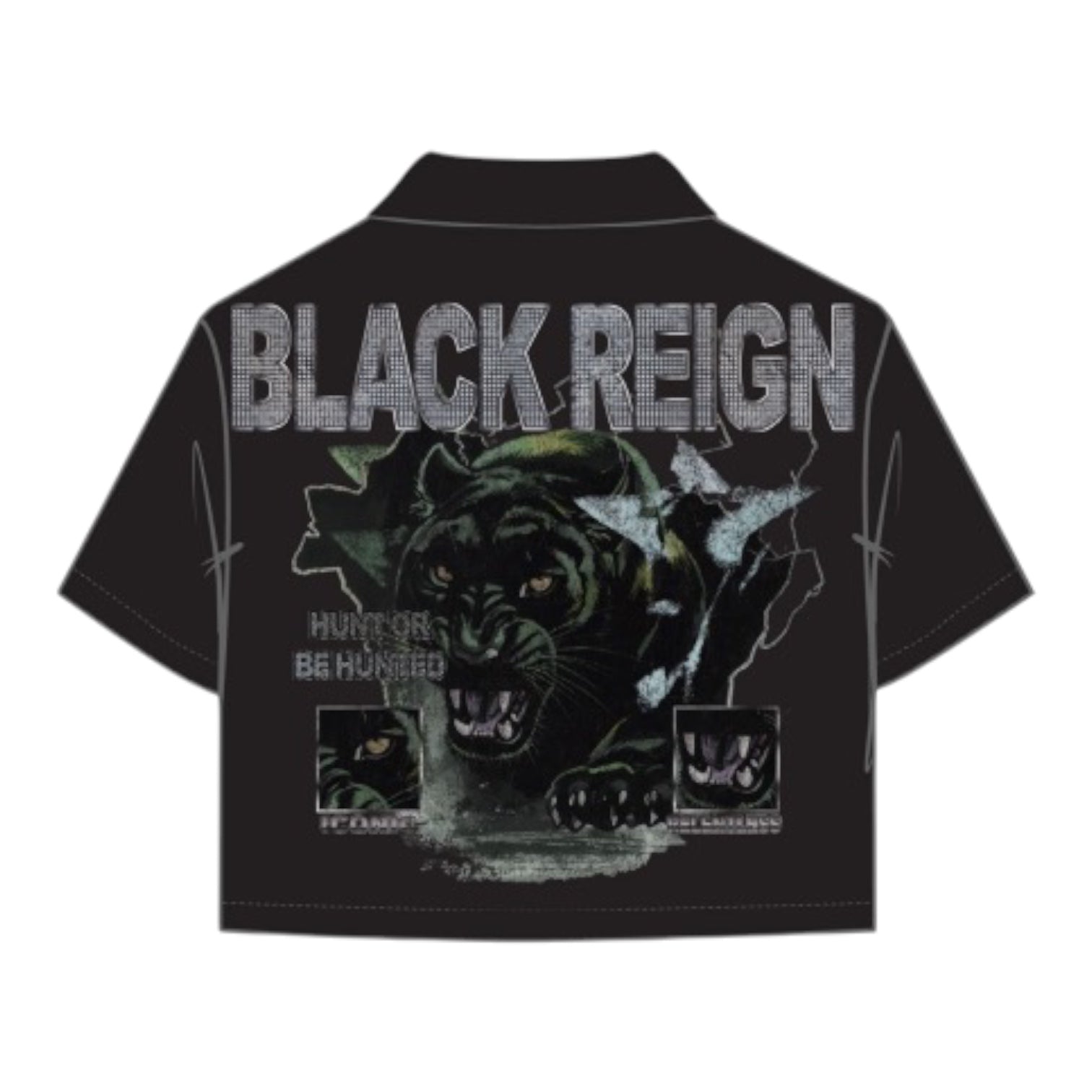 ROKU STUDIO: Black Reign Twill Shirt RK1481966